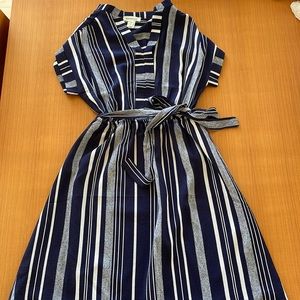 Monteau Blue Striped Dress